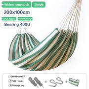 Double Wide Thick Canvas Hammock - Blue Force Sports