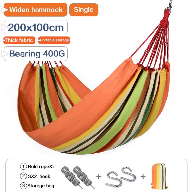 Double Wide Thick Canvas Hammock - Blue Force Sports