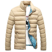 Men's Quilted Style Winter Windbreaker - Blue Force Sports