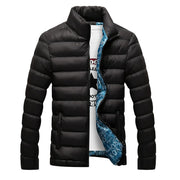Men's Quilted Style Winter Windbreaker - Blue Force Sports