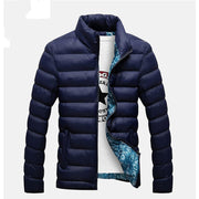 Men's Quilted Style Winter Windbreaker - Blue Force Sports
