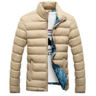 Men's Quilted Style Winter Windbreaker - Blue Force Sports