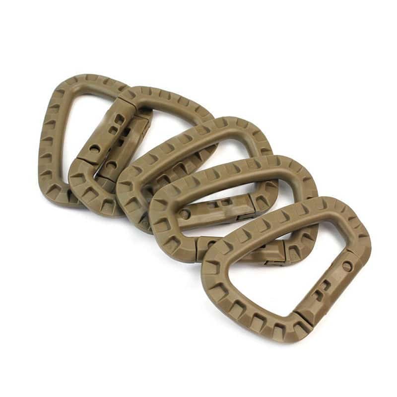 Outdoor High Quality Multifunctional Durable Hard Plastic Carabiners Set - Blue Force Sports