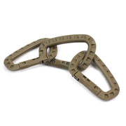 Outdoor High Quality Multifunctional Durable Hard Plastic Carabiners Set - Blue Force Sports