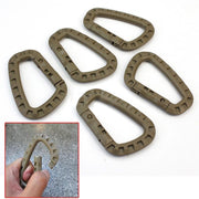 Outdoor High Quality Multifunctional Durable Hard Plastic Carabiners Set - Blue Force Sports