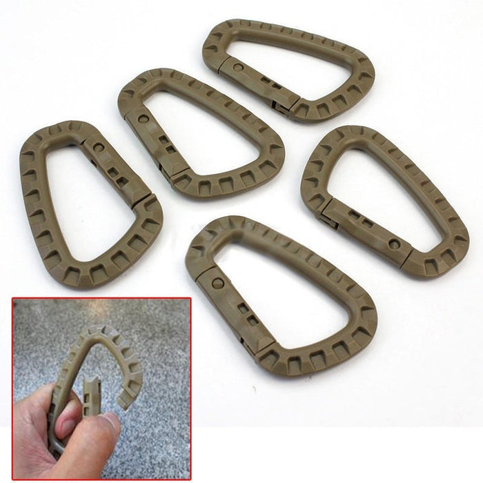 Outdoor High Quality Multifunctional Durable Hard Plastic Carabiners Set - Blue Force Sports