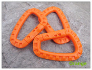 Outdoor High Quality Multifunctional Durable Hard Plastic Carabiners Set - Blue Force Sports