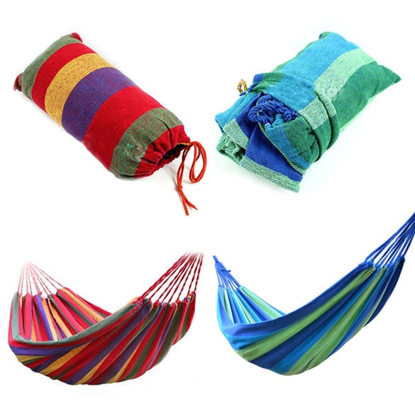 Portable Canvas Hammock for Camping - Blue Force Sports