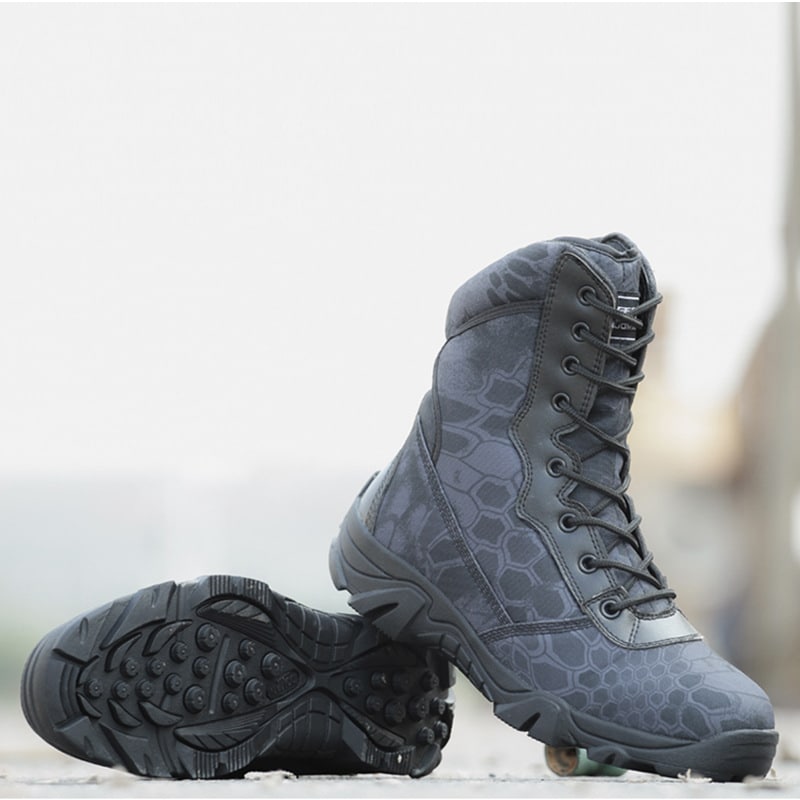 High Quality Comfortable Waterproof Leather Men’s Tactical Boots - Blue Force Sports