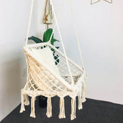 Romantic Cotton Hanging Chair for Garden - Blue Force Sports