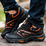 Men's Outdoor Lace Up Hiking Shoes - Blue Force Sports