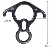 Outdoor Aluminum Climbing Descender 50 kn - Blue Force Sports