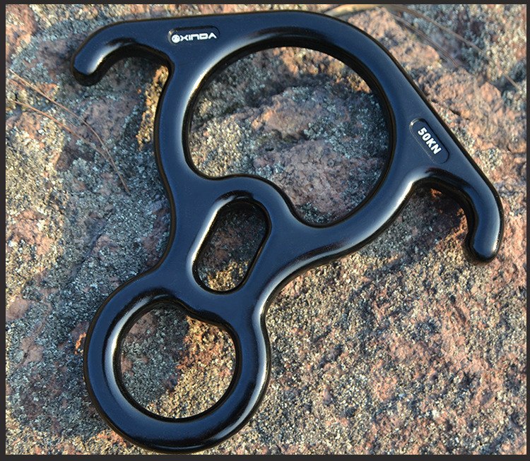 Outdoor Aluminum Climbing Descender 50 kn - Blue Force Sports
