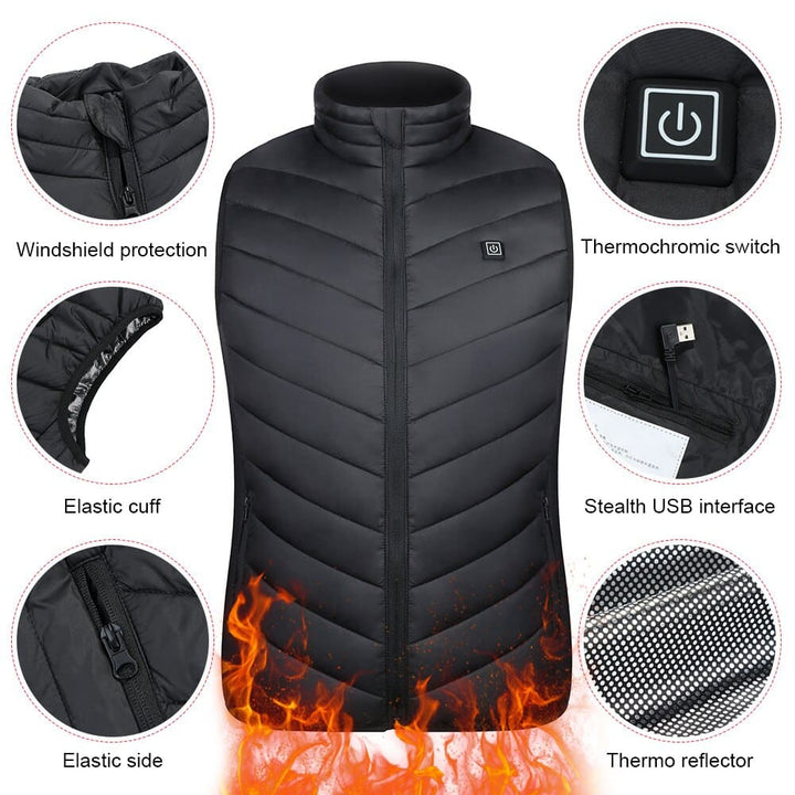 Unisex Heating Sleeveless Jacket - Blue Force Sports