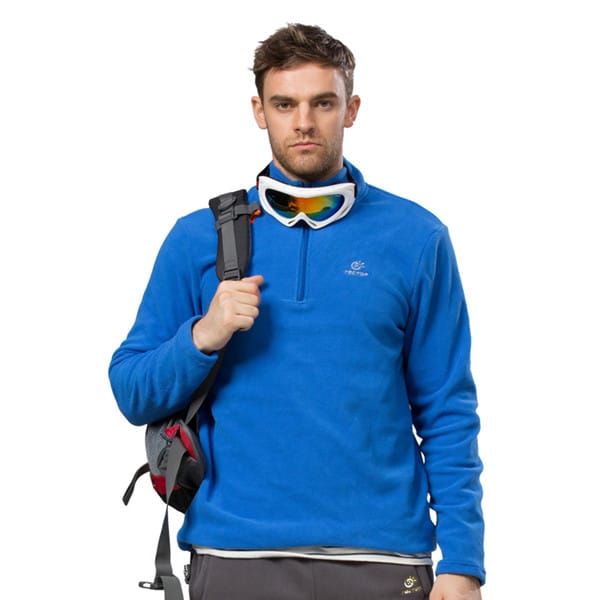 Unisex Outdoor Windproof Plus Size Fleece Jacket - Blue Force Sports
