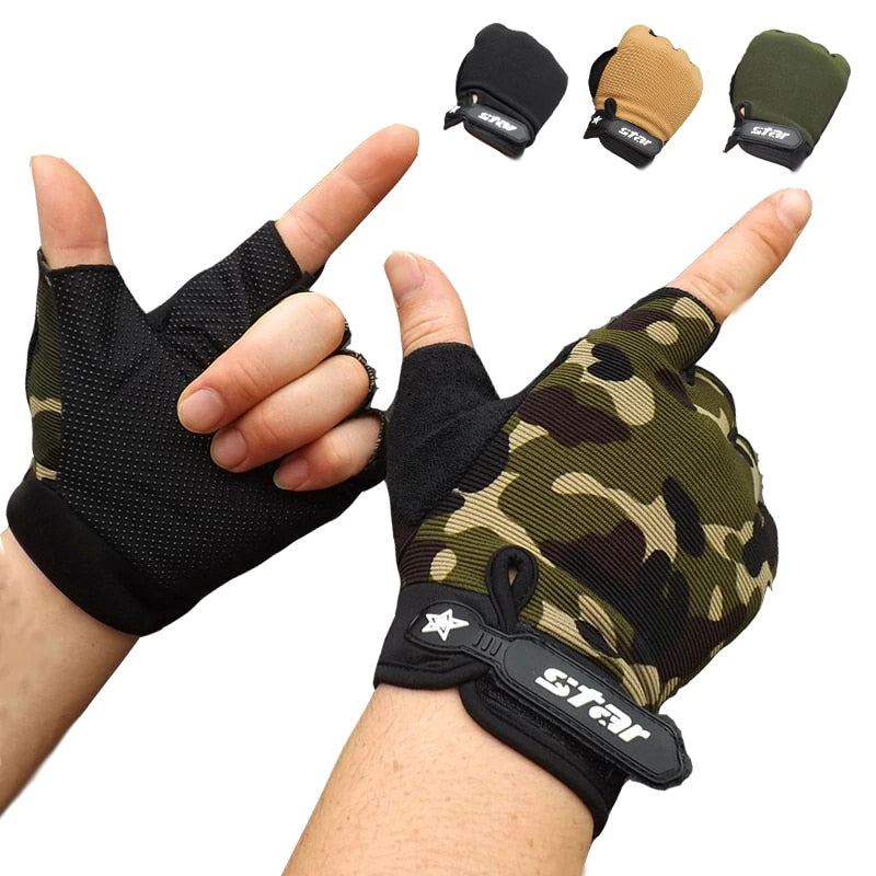 Tactical Half Finger Gloves - Blue Force Sports
