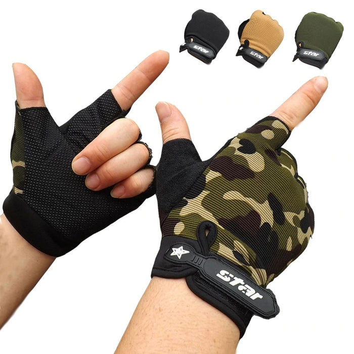 Tactical Half Finger Gloves - Blue Force Sports