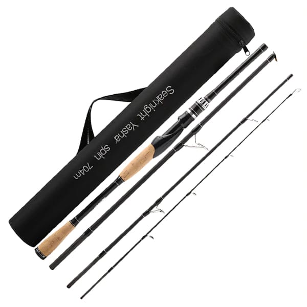 4-Section Spinning and Casting Fishing Rod with Bag