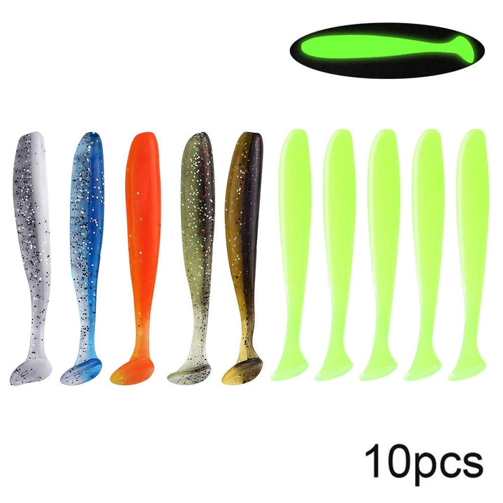 Soft Silicone Worm Lures Set - Blue Force Sports