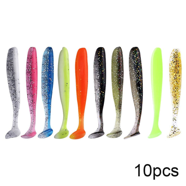 Soft Silicone Worm Lures Set - Blue Force Sports