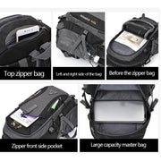 Waterproof Camping Backpack with USB Port - Blue Force Sports