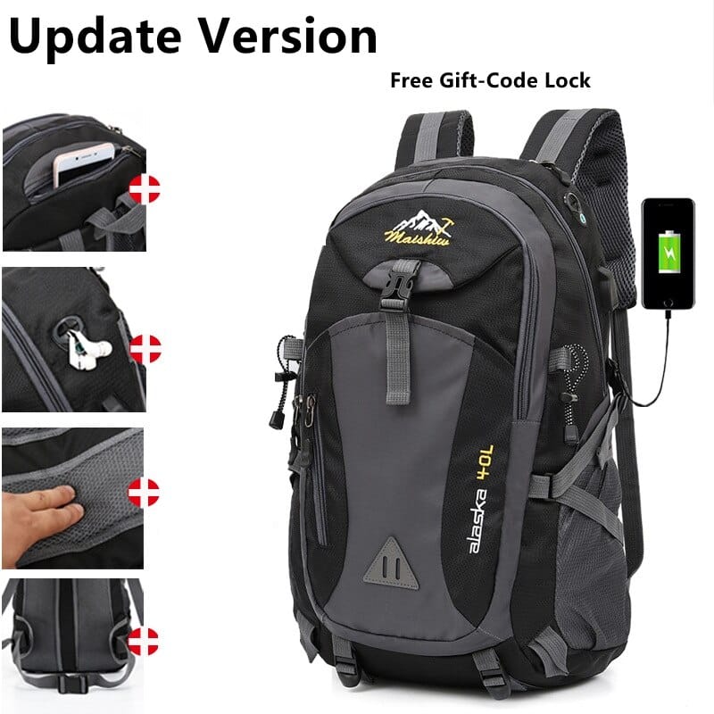 40L Waterproof Men's Backpack - Blue Force Sports