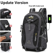 40L Waterproof Men's Backpack - Blue Force Sports