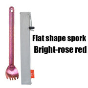 Travel Titanium Long Spork - Blue Force Sports