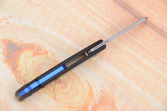 Folding Survival Knife with Carbon Fiber Handle - Blue Force Sports