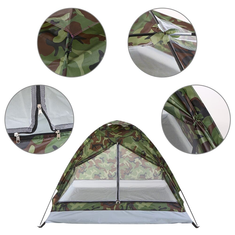 Waterproof Two Persons Camping Tent - Blue Force Sports