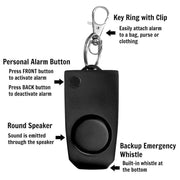 Black Loud Self Defense Alarm - Blue Force Sports