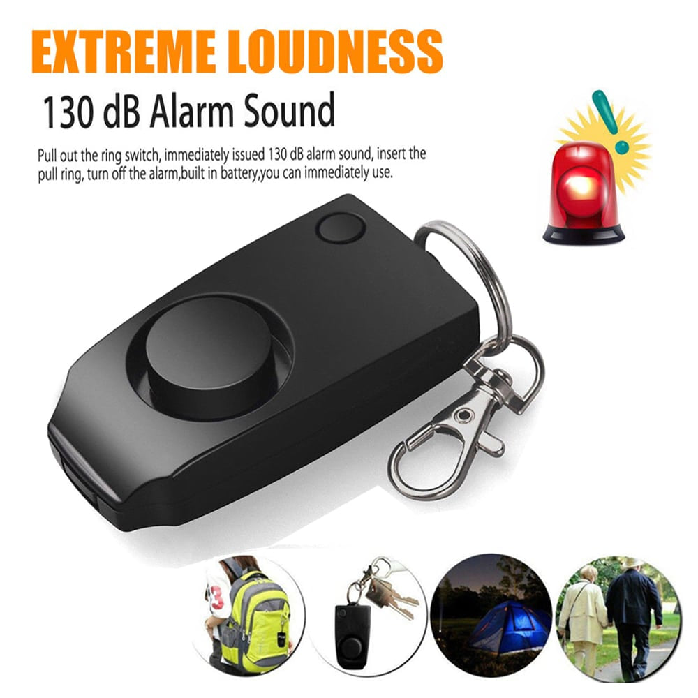 Black Loud Self Defense Alarm