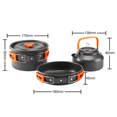 Camping Ultra-Light Aluminum Cookware Set