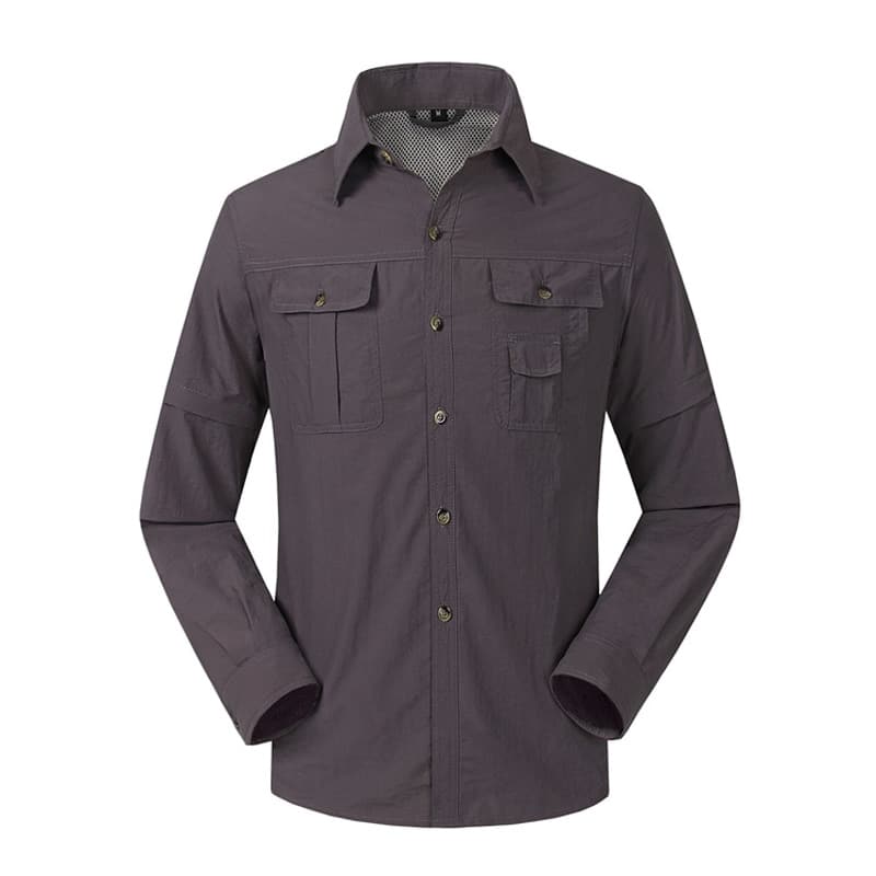 Men's Breathing Summer Hiking Shirt - Blue Force Sports