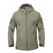 Men's Waterproof Hooded Hiking Jacket - Blue Force Sports