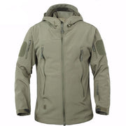 Men's Waterproof Hooded Hiking Jacket - Blue Force Sports