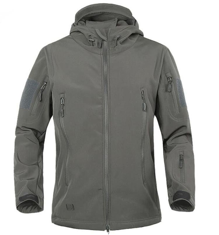 Men's Waterproof Hooded Hiking Jacket - Blue Force Sports