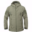 Men's Waterproof Hooded Hiking Jacket - Blue Force Sports