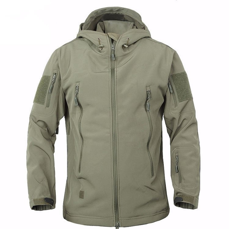 Men's Waterproof Hooded Hiking Jacket - Blue Force Sports