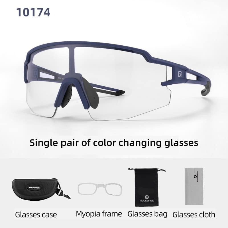 Photochromic Cycling Sports UV400 Eyewear - Blue Force Sports