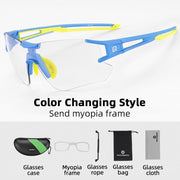 Photochromic Cycling Sports UV400 Eyewear - Blue Force Sports