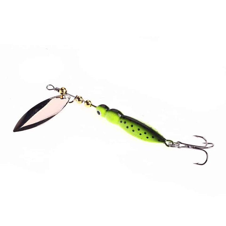 Insect Shaped Spoon Fishing Lure with Spinner - Blue Force Sports