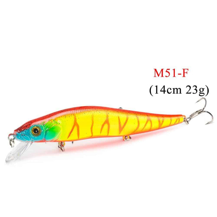 Fishing Minnow Shaped Lures With Three Fishhooks - Blue Force Sports
