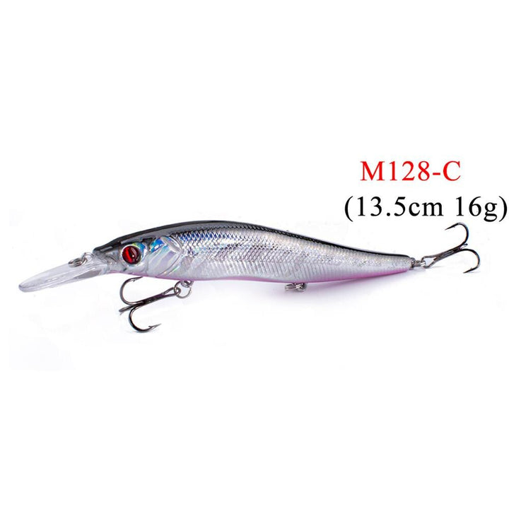 Fishing Minnow Shaped Lures With Three Fishhooks - Blue Force Sports