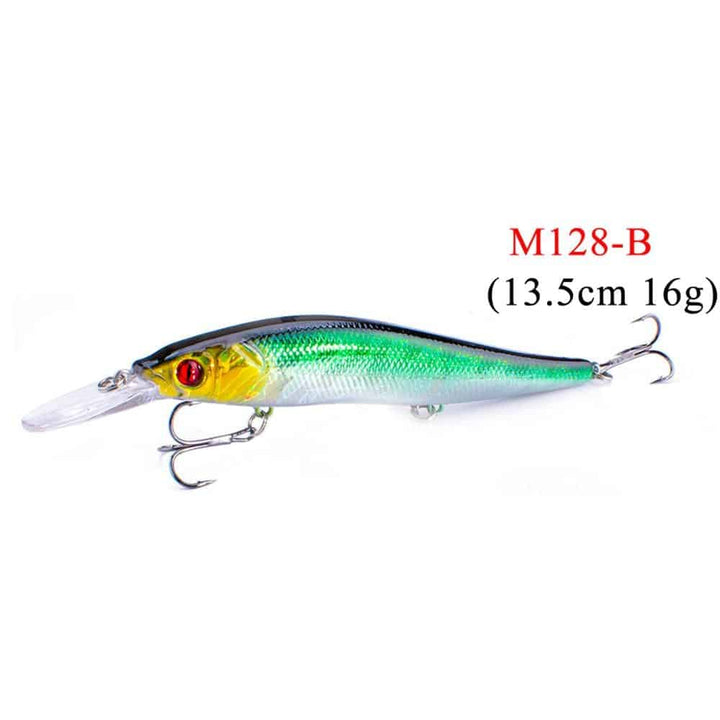 Fishing Minnow Shaped Lures With Three Fishhooks - Blue Force Sports