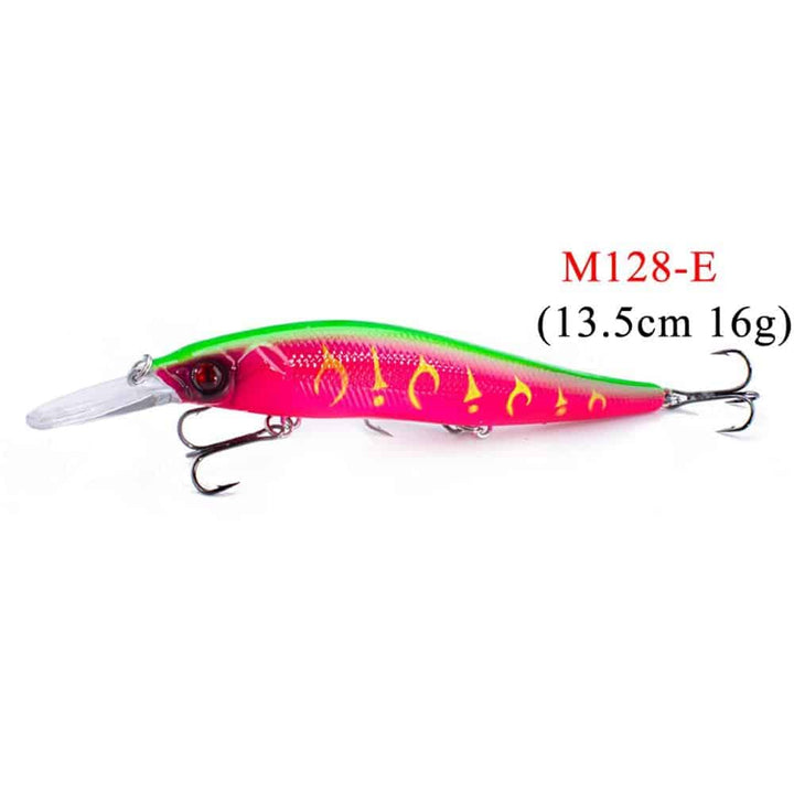 Fishing Minnow Shaped Lures With Three Fishhooks - Blue Force Sports