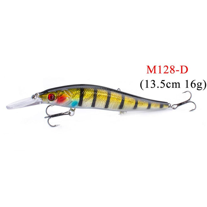 Fishing Minnow Shaped Lures With Three Fishhooks - Blue Force Sports