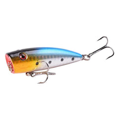 Colorful Fish Shaped Lure with Carbon Steel Hooks
