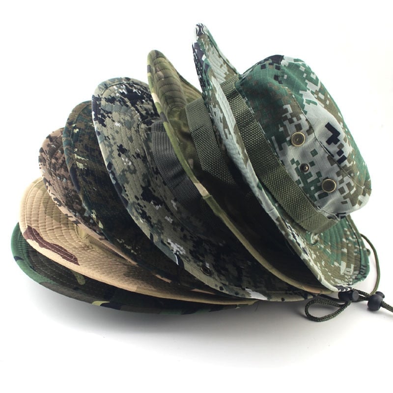 Men's Camouflage Safari Hat - Blue Force Sports