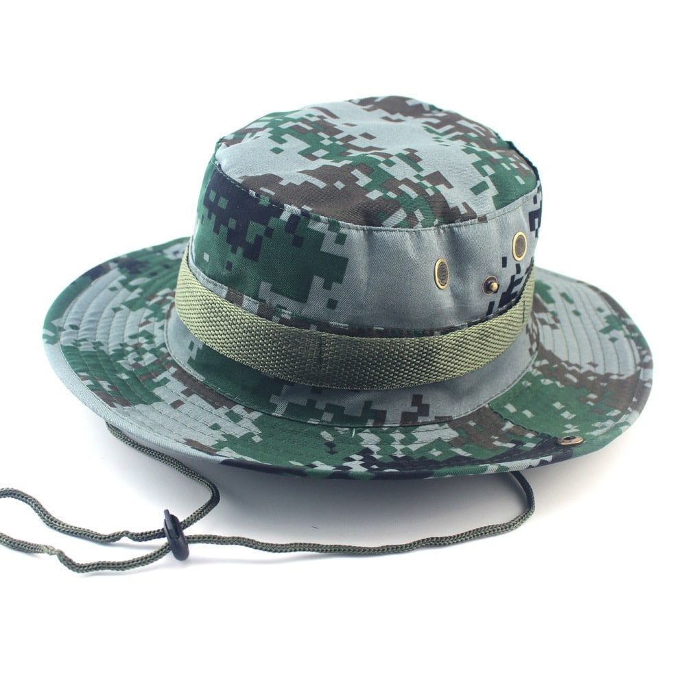 Men's Camouflage Safari Hat - Blue Force Sports